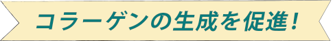 コラーゲンの生成を促進!